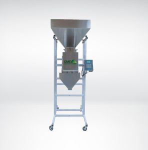 The EZ-FILR Bag Filler from CME redefines bag filling efficiency, accommodating bags from 3 to 25 lbs, based on bulk density.