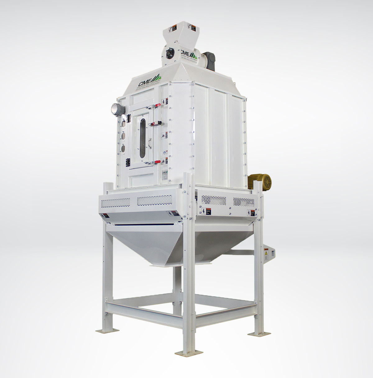 Pellet Coolers by Colorado Mill Equipment | USA Equipment | MILL-C4 Pellet Cooler 2HP for 1-4 tons of pellets per hour