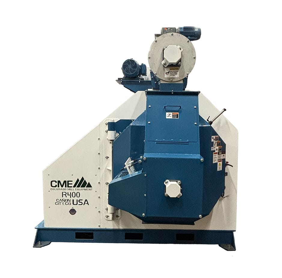 Side view R400 Pellet Mill