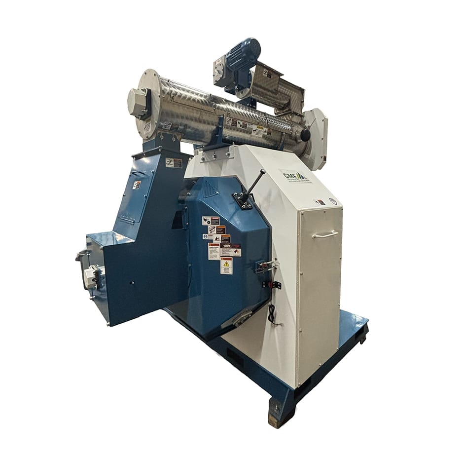 back view pellet mill R400