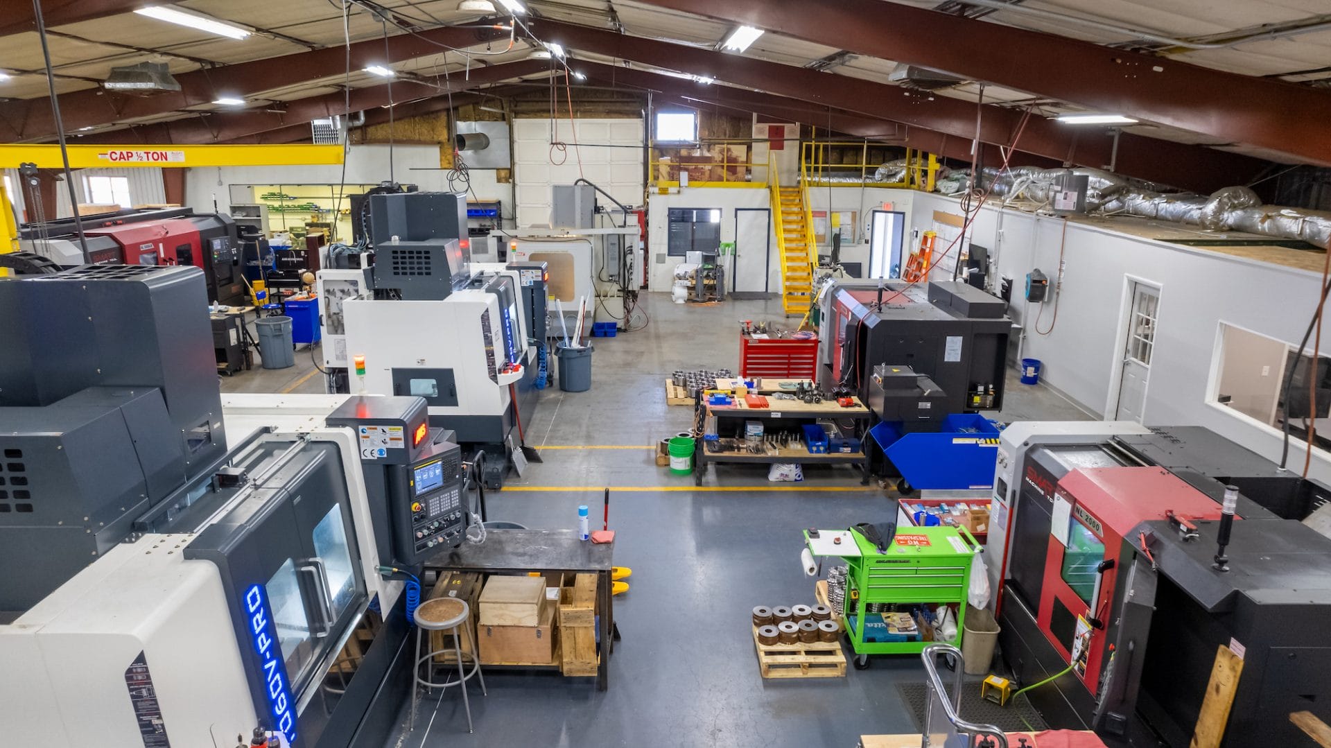 CME's warehouse produces quality made in USA machinery. 