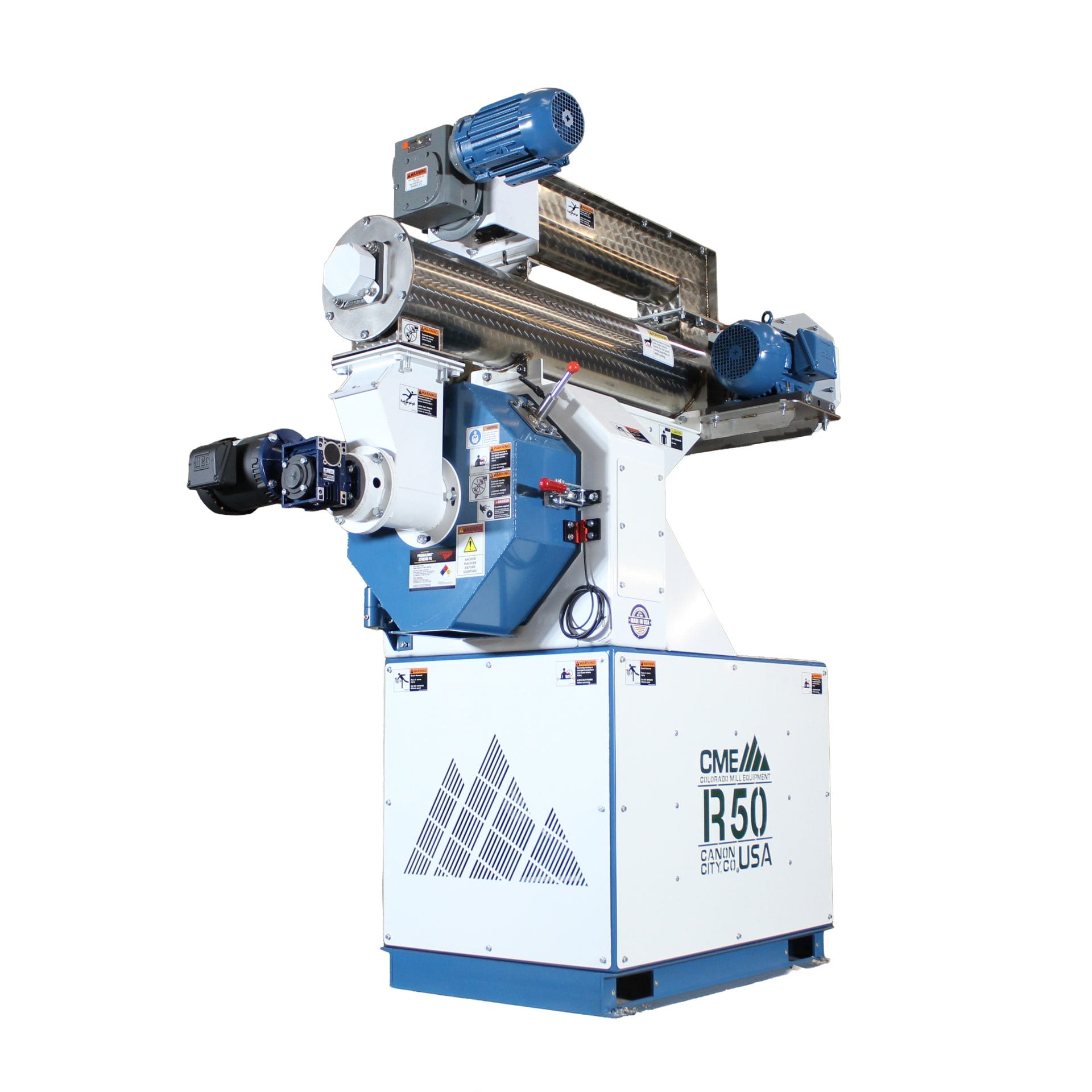 Front angle view R50 Pellet Mill