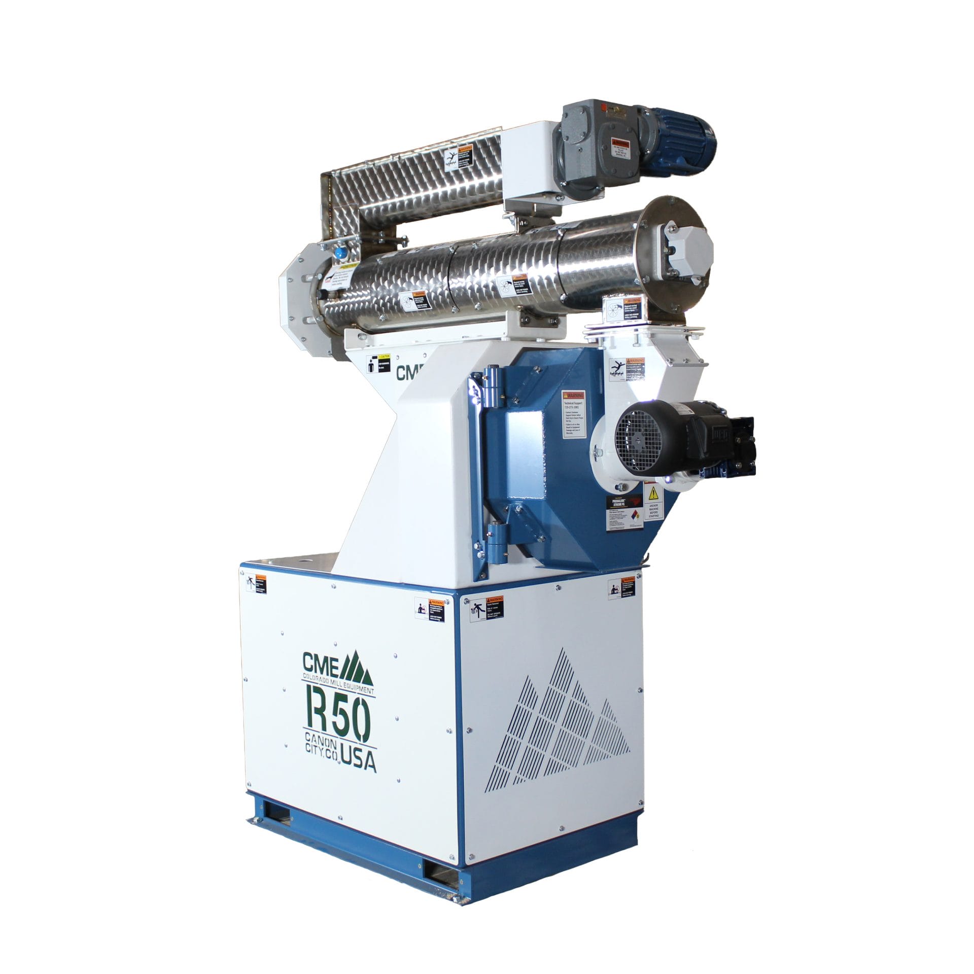 Side view R50 Pellet Mill